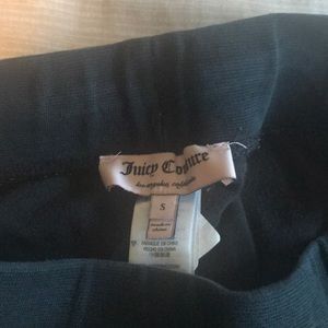 Juicy couture black terrycloth pants.